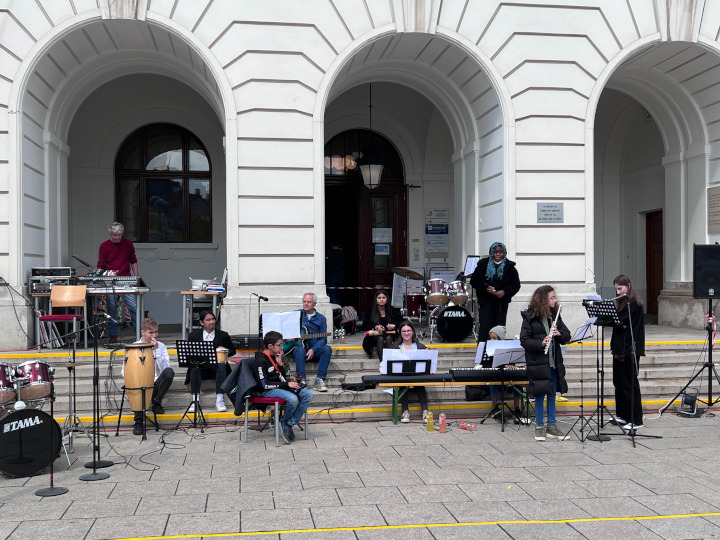 Die Schulband hat unsere Schule hervorragend repräsentiert